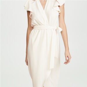 Amanda Uprichard Cream Midi Dress
